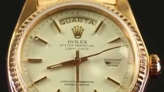 Rolex Rose Gold Automatic Day Date Ref 1803 manufactured in 1968  Watch Shop [upl. by Christine156]