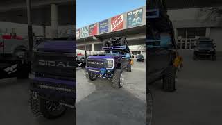 One of these best trucks at SEMA UTV RACK SET UP sema  semashow SigalaDesigns [upl. by Airdnaz]