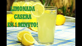 🍋LIMONADA CASERA🍹 Receta SIN LICUADORA Muy FACIL [upl. by Amlas530]