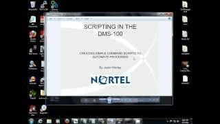 Creating Command Scripts in the Nortel DMS100 [upl. by Naashar]