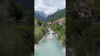 Stunning views at Lago di Molveno LagoDiMolveno Italy Dolomites TravelShorts MountainEscape [upl. by Onitrof]