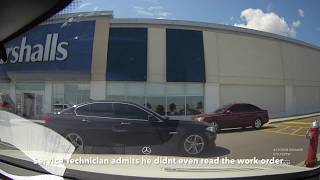 Mercedes Benz Canada Service Fraud  Mississauga S63 AMG Service Appointment Dashcam Video [upl. by Orutra]