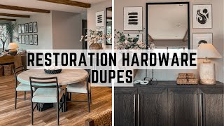 RESTORATION HARDWARE FURNITURE DUPES  LOOK FOR LESS  2024 [upl. by Ardnalac916]