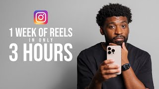 Creating 1 Week Of Instagram Reels in ONLY 3 Hours My Breakdown  Tips [upl. by Hsital]