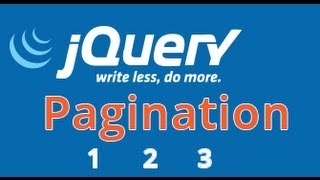 Jquery Pagination Tutorial plugin Javascript pagination tutorial Plugin Simple pt16 [upl. by Ideih]