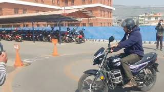 new 70 point system in kathmandu in bike and scooter  gurjudhara trial center [upl. by Lauralee]