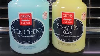 GRIOTS GARAGE  Speed Shine Review amp Spray On Wax Review  UNBOXING [upl. by Lewis]