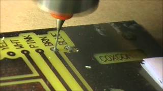 Drilling Printed Circuit Boards on my home CNC machine [upl. by Mersey314]