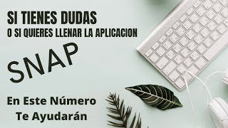 DUDAS PREGUNTAS Y PARA LLENAR APLICACION DE ESTAMPILLAS DE COMIDA Aquí los teléfonos de tu ESTADO [upl. by Ardnahcal763]