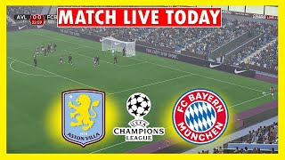 Aston Villa x Bayern München LIVE  UEFA Champions League Runde 2  Vollständiges Spiel eFOOTBALL [upl. by Oiramrej]