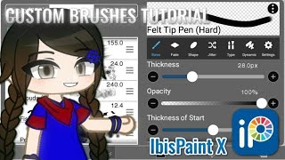 How To Make Custom Brushes in IbisPaint X┃Gacha StuClub Tutorial┃ [upl. by Leizahaj]