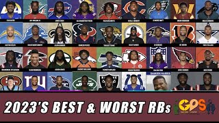 Predicting The Best amp Worst RBs for 2023 [upl. by Duquette]