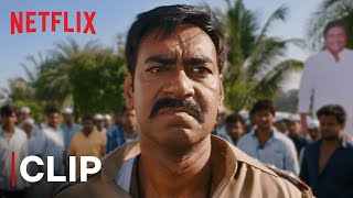 Aata Majhi Satakli  Ajay Devgn Warns Jaikanth Shikre  Netflix India [upl. by Ialokin]