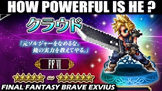 Final Fantasy VII  Cloud Unit Review FFBE [upl. by Ettezzil]