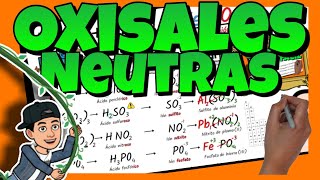 ✅ FORMULACIÓN y NOMENCLATURA de OXISALES NEUTRAS [upl. by Dominus]