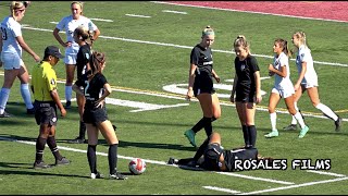 Unfortunate Soccer Injuries  Rebels SC vs Strikers FC U19 ECNL [upl. by Berhley]