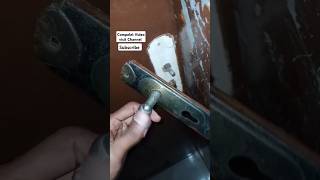 How To Open Your door Lock lock doorlock lockpicking trick lifehacks [upl. by Halludba]