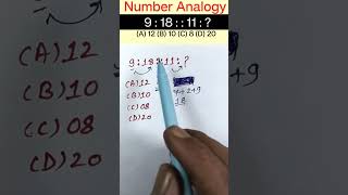 Number Analogy Reasoning Short Tricks  reasoning short tricks rrbntpcrrb ssccgl sscgd sscchsl [upl. by Aset]