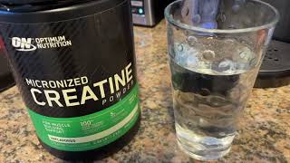 Optimum Nutrition Micronized Creatine Monohydrate Powder Review [upl. by Eiro]