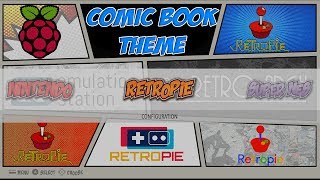 Awesome Comic Book Theme For RetroPie How To Install [upl. by Raimund]