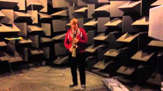 Saxophone in Reverberation Room and Anechoic Chamber [upl. by Neemsaj704]