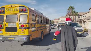 Santalorian Walks Child Battling Cancer to School Bus [upl. by Yvonne]