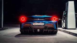 Ferrari 488 Pista  Night Vibes 4k [upl. by Eicart526]