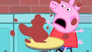 Aardewerk met Peppa 💙 Tekenfilm ✨ Peppa Pig Nederlands Compilatie Nieuwe [upl. by Ahsotal]