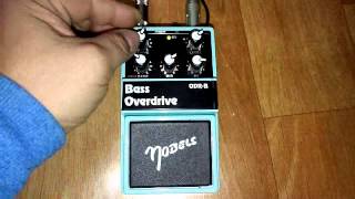 nobels odr b bass Overdrive Test demo  dongho back  Effector test [upl. by Ogata]