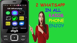 2 WhatsApp in all kaios phone enjoy [upl. by Swain755]