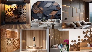 Gorgeous wooden wall panel design ideas for modern home interior  Wooden Wall Decorating Ideas 2024 [upl. by Atteuqcaj606]