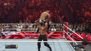 Tribal Chief Roman Reigns vs Ricochet on WWE 2K24 Raw Undisputed Championship Title [upl. by Hsiwhem376]