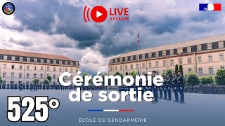 CÉRÉMONIE DE SORTIE 525° PROMOTION ÉCOLE DE GENDARMERIE DE CHAUMONT [upl. by Ahsha]