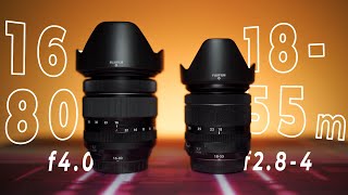 Fujinon 1680mm f4 VS 1855mm f284  CONFRONTO COMPLETO [upl. by Dusty]