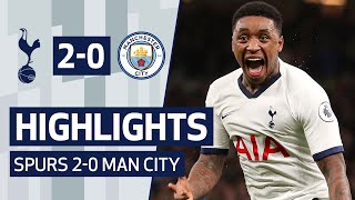 HIGHLIGHTS  SPURS 20 MAN CITY  STEVEN BERGWIJN SCORES WONDER GOAL ON DREAM DEBUT [upl. by Ilek556]