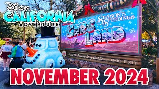 Disney California Adventure  November 2024 Walkthrough amp New Christmas Merchandise 4K POV [upl. by Daigle448]