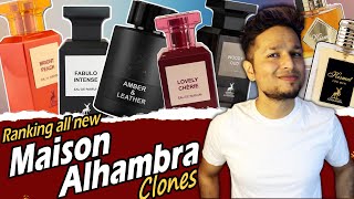 Ranking All NEW Lattafa Maison Alhambra Cheap Clones🔥🔥हिंदी में Accurate Clone of Expensive perfumes [upl. by Ibson]