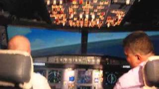 My first emergency and landing in the Airbus A320 LevelD Simulator IFTC Istanbul [upl. by Yzeerb]