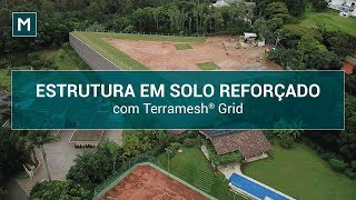 Estrutura de Contenção em Solo Reforçado com Terramesh® Grid  JGL FREIRE  Brasil [upl. by Ecinnaj]