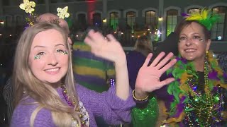 Thousands gather to celebrate final weekend of Mardi Gras Galveston [upl. by Adil551]