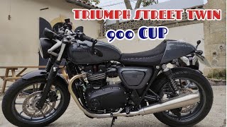 ESSAI TRIUMPH STREET TWIN 900 CUP [upl. by Elwaine]