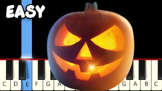 Halloween Theme  Michael Myers  Fast and Slow Easy Piano Tutorial  Both Hands [upl. by Adnalay]