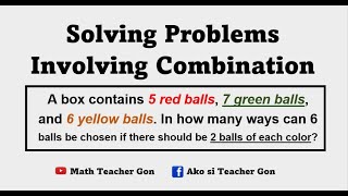 Solving Problems involving Combination  Statistics and Probability Grade 10 [upl. by Erme]