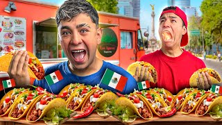 24 HORAS PROBANDO COMIDA CALLEJERA en MÉXICO ¡ TACOS de 1 vs 1000  🌮 [upl. by Amiaj]