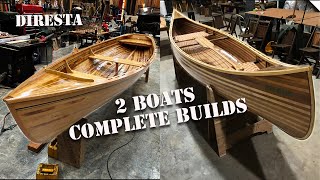 2 Complete Boat Builds Row Boat amp Canoe [upl. by Mahtal475]