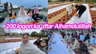 200 logon ka roza iftar Alhamdulillah  Sitara Yaseen vlog [upl. by Cleopatra66]