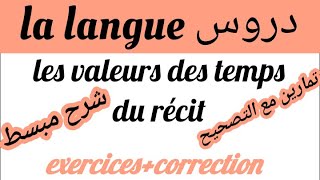 les valeurs des temps du récitle passé Simple et limparfaitexercice avec correctionشرح بالعربية [upl. by Lerrej]