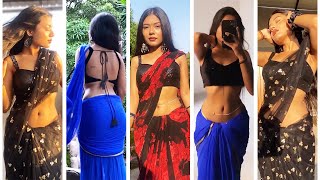 BHAVNA  Trending Hottest Instagram Reels  viral reels instagram model saree [upl. by Neyut]