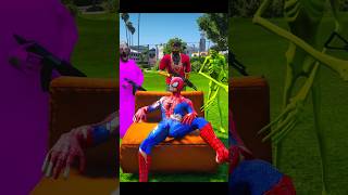 GTA 5  VENOM KILLED 😭 SPIDER MAN 🤬  shorts [upl. by Anytsyrk]