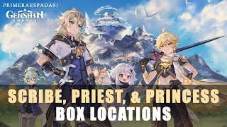 Genshin Impact Scribe Priest and Princess Box Locations [upl. by Karla69]